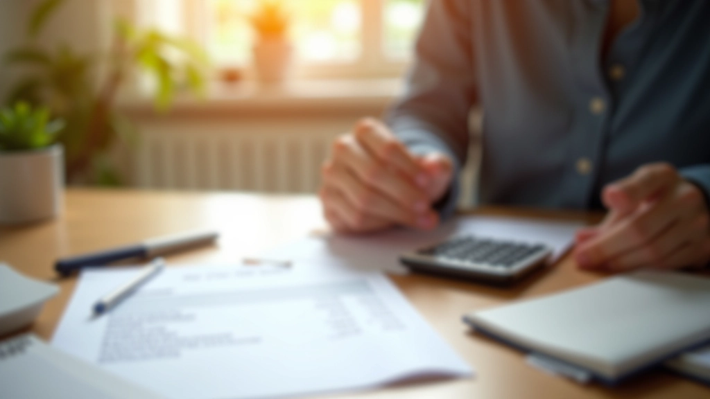 Personne tenant un devis papier et une calculatrice, vérification des tarifs artisans